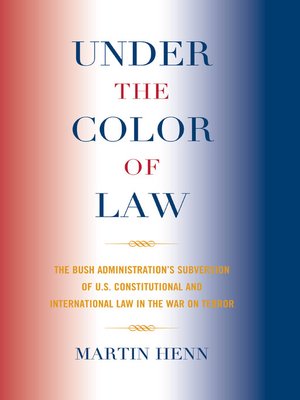 cover image of Under the Color of Law